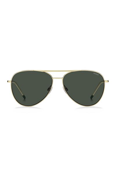 HUGO Men's Sunglasses Hugo HG 1318/S J5G/QT, Metal, Gold, 59 mm