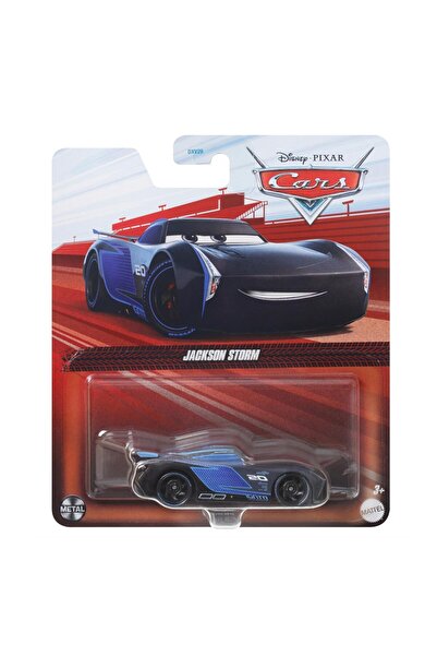 HOT WHEELS Disney Cars 3 Metal Car, Jakson Storm, 1:55 Scale, 2024, Blue and Black