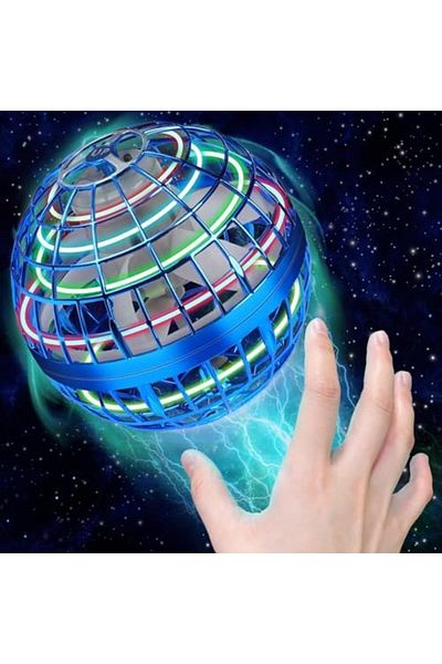Cesiro Korffe Flying Ball, Flying Toy, Hand-Controlled Mini Drone with Rotating LED Lights at