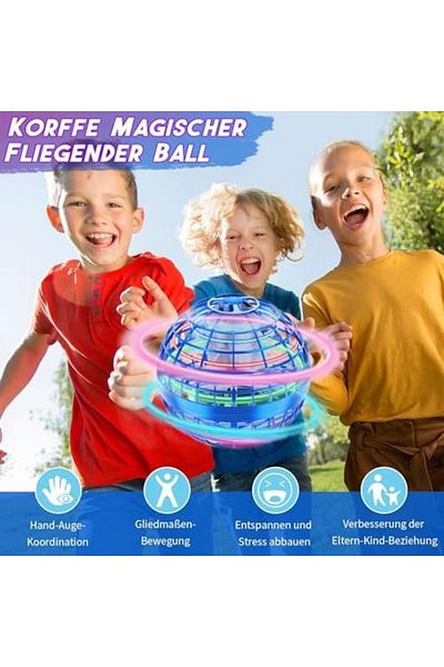 Cesiro Korffe Flying Ball, Flying Toy, Hand-Controlled Mini Drone with Rotating LED Lights at