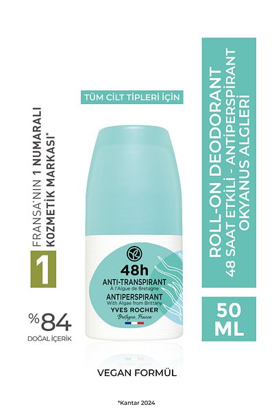 Yves Rocher Yves Rocher Deodorant 48H Antiperspirant with Algae from Brittany