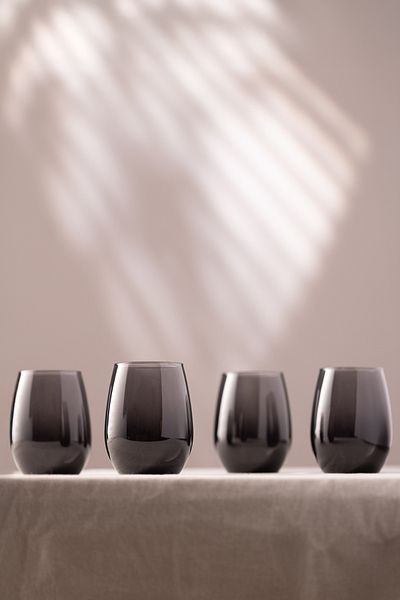 Rakle Larc Smoked Water Cup Set - 4 Pcs, 350 Cc