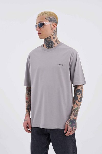 Machinist Ανδρικό μπλουζάκι Basic Relaxed Thin Βαμβακερό ανοιχτό γκρι