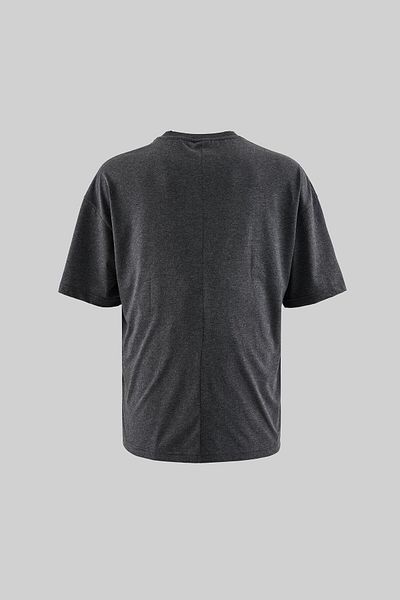 Machinist Men's Basic Super Cotton Oversize Dark Anthracite T-Shirt