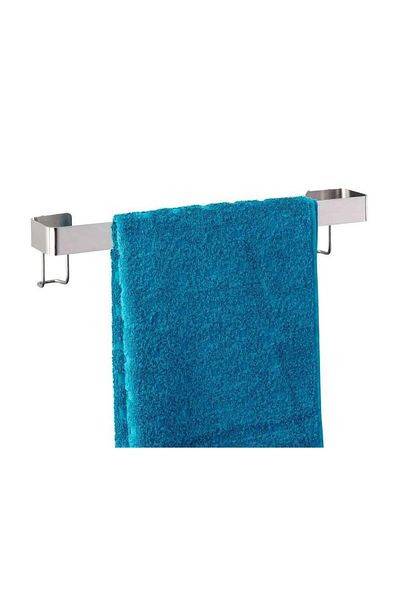 Saban Premium Plus Single Towel Rack – Polished Stainless Steel, 40.5 cm