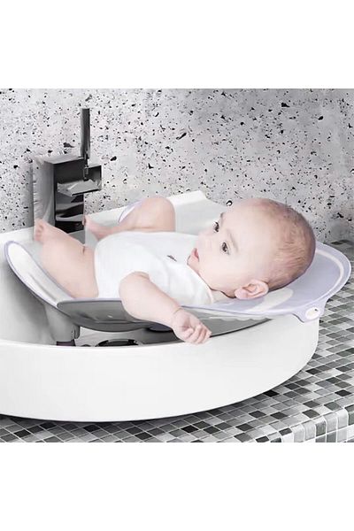 bebeLOGIC Portable Baby Bath Seat with Sink Mount, Purple, ™