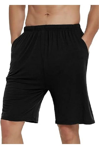Pijaman Comfortable Combed Cotton Men's Shorts with Pockets