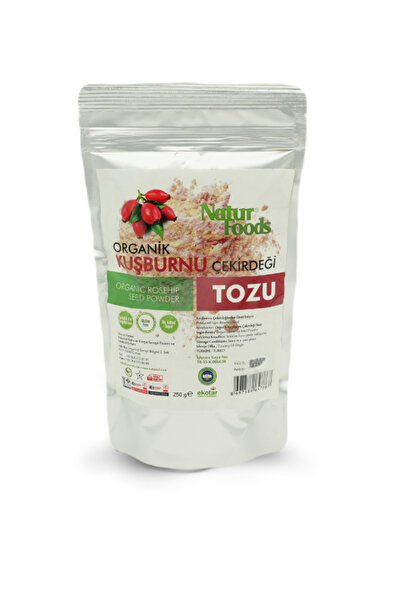 NaturFoods Organik Kuşburnu Çekirdeği Tozu 250 Gr