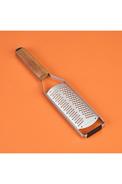 AROW Ahşap Saplı Çizgili Bıçaklı El Rendesi - Açık Kahverengi / Gri