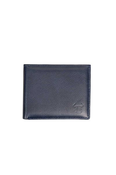 Toro Nero Men's wallet made of genuine leather, navy blue Dodo