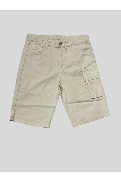 JENA Boy's Cargo Pocket Woven Shorts 8-14 Years Taş
