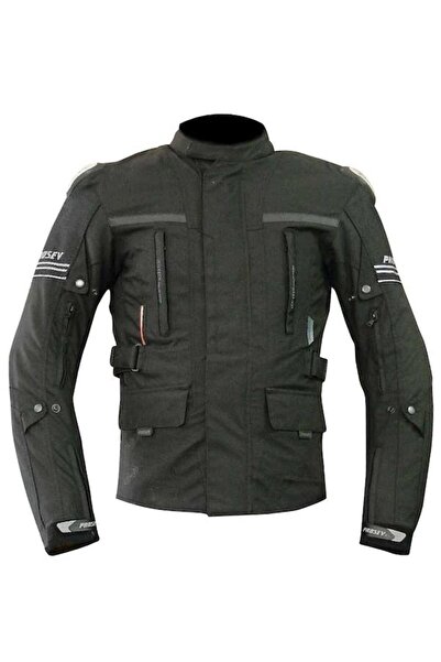 Prosev 7152 TİTANYUM UZUN SİYAH KORUMALI MOTOSİKLET MONT