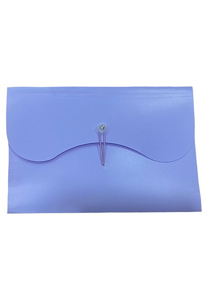 FLY COLOR ملف مقوى ذو 13 حجرة، أزرق فاتح مرن