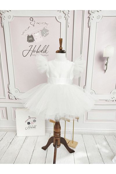 Hobidik Rochie Tutu pentru copii Off-White