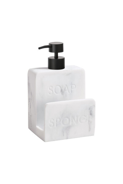 MİEN Polyresin Liquid Soap Dispenser - Soap/Sponge Written