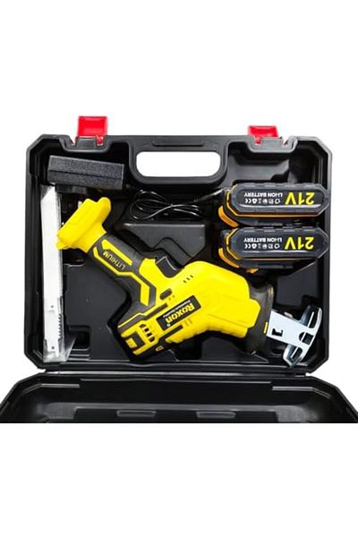 ROXON RX-21VRS 21V Reciprocating Saw with Dual Batteries, Powerful Wood & Metal Cutting Tool