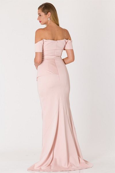 Bluewhite Βραδινό φόρεμα Gani Boat Neck Slit