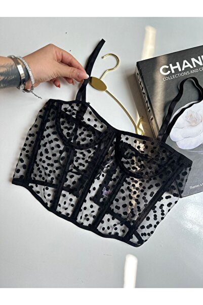 lalforyour Polka Dot Detailed Bustier