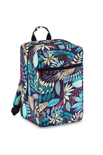 zagatto Travel Backpack, ®, Multicolor, 20l, Trolley Strap, Waterproof, Cabin Size, Zg891