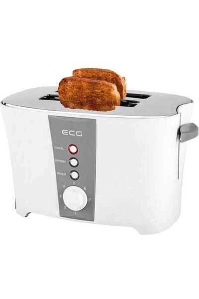 ECG Toaster ECG ST 818, 800W, reheat, defrost, cancel, 2 slices