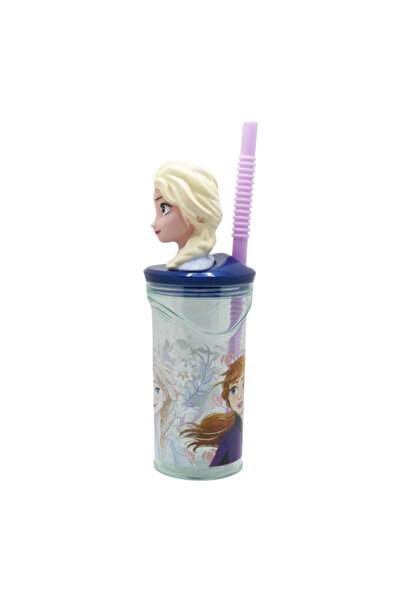Stor Frozen Snowy Tale 3D Figurine Drinking Tumbler with Straw 360 ml