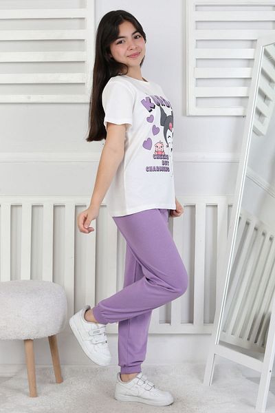 ZUZUNGA Friends Are Forewer Written Short Sleeve Girl's Pajama Set
