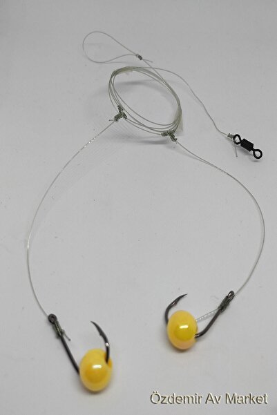 Genel Markalar 2 Iğneli Janjan Boncuklu Hazır Sazan Takımı (3 Adet)