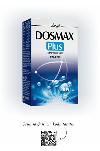 Dosmax Plus Magnezyum | Kalsiyum | Vitamin B12 | Vitamin D3 | Çinko | Demir |...
