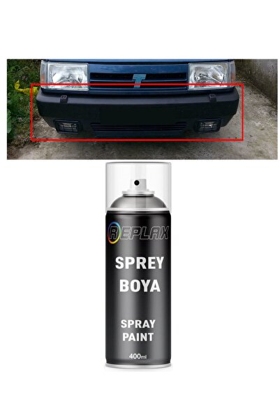 REPLAX Parlak Siyah Sprey Dış Plastik Aksam Plastik Tampon Boyası Plastik Yüzey Astarı