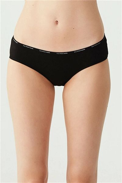 U.S. Polo Assn. Γυναικείο 5-συσκευασία ψηλόμεσο slip (ΜΑΥΡΟ-ΛΕΥΚΟ-ΔΕΡΜΑΤΙΝΟ-ΛΕΥΚΟ-ΔΕΡΜΑΤΙΝΟ)