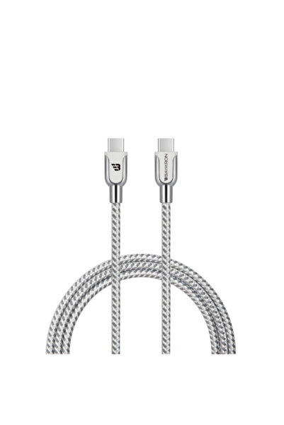 baykron كابل شحن سريع فائق المتانة من USB-C إلى USB-C بطول 1.2 متر