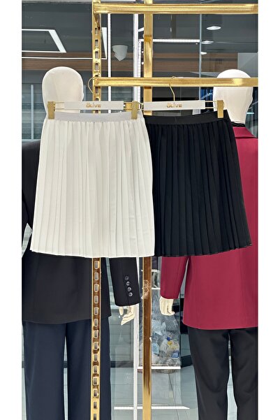 She Olive Pleated Skirt Lengthening Underwear