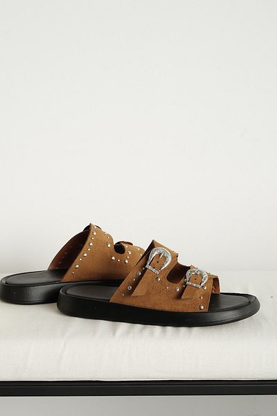 Meral Özgenç Studded Slippers