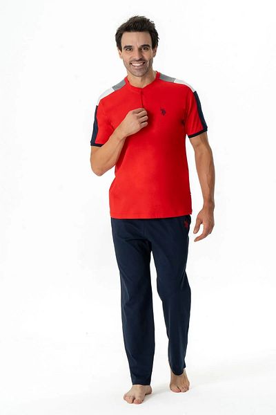 U.S. Polo Assn. Σετ πυτζάμες με κοντό μανίκι US Polo Assn Ανδρικά κουμπιά