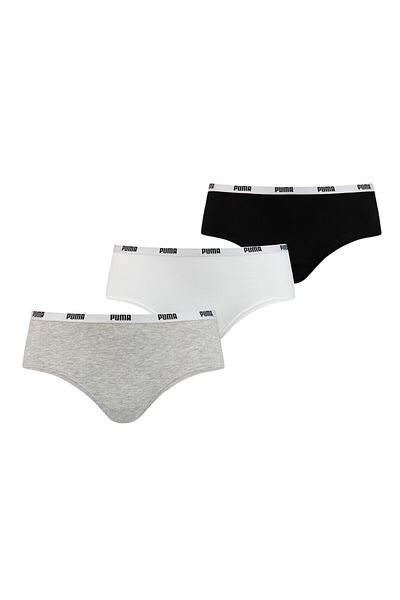 Puma Womens Hipster Underwear 3 Pack - White