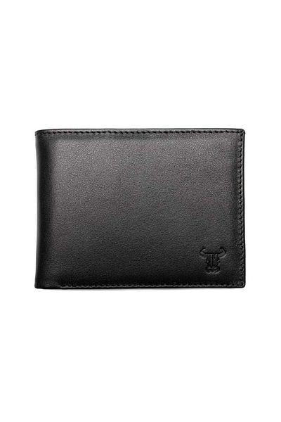 Toro Nero Men's wallet made of genuine leather, black, Bretan