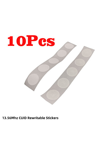 Choice1 10 قطع من ملصقات RFID قابلة للتغيير بتردد 13.56 ميجاهرتز، طراز S50 1K...