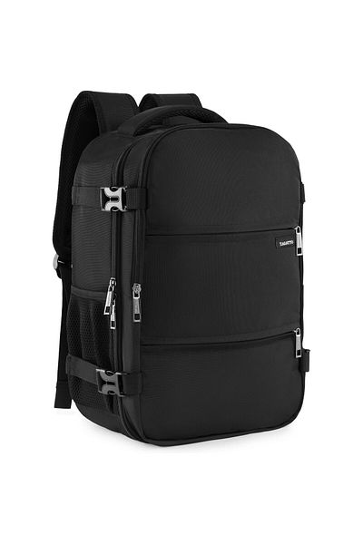 zagatto Travel Backpack, Zagatto®, Black, 20L, 90° Opening, Trolley Strap, Top/Side Handle, ZG923