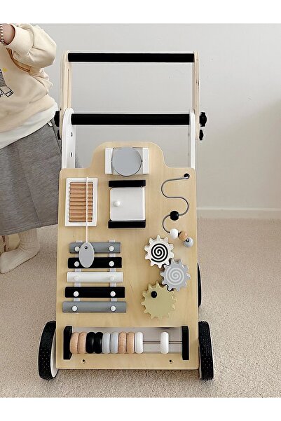 Factory Price - مشاية أطفال خشبية ومركز أنشطة متعدد الوظائف