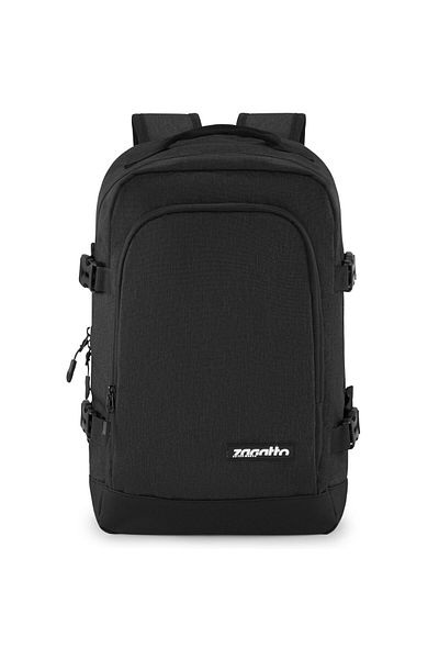 zagatto Travel Backpack, ®, Gray, 20l, Suitcase Opening, Trolley Strap, Mesh Straps, Zg915