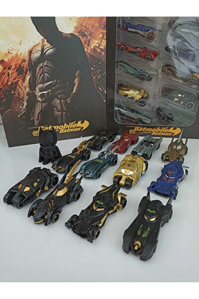 smilechild 12 li Batman METAL Kaliteli Araba Modelleri BATMAN KARAKTER