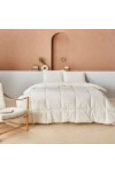 Taç Luxury winter wool duvet with cotton face, double bed, Ecru
