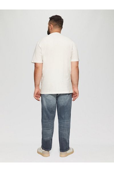s.Oliver Big Sizes, Casby Men's Big Size Jeans, Faded Look, Medium Waist And Regular Fit Cut, Blue