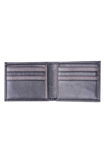 Toro Nero Men's wallet made of genuine leather black-brown No Line Wallet