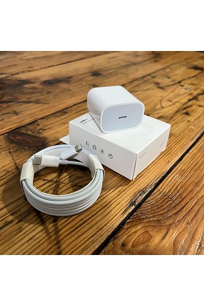 OEM Set încărcător compatibil cu iPhone, încărcător rapid USB-C 20W și cablu USB-C Lightning, pentru iPhone