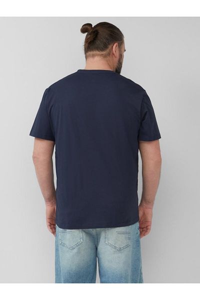 s.Oliver Big Sizes Men's Big Size V-neck T-shirt, Regular Fit, Cotton, Big Sizes