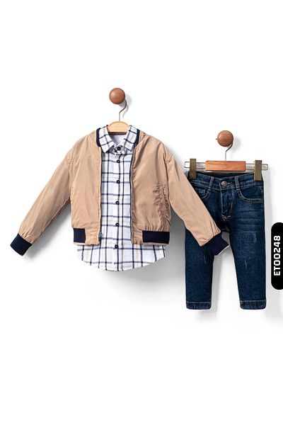 xo kids moda Boy's Top and Bottom Set 1-5 Years 1172
