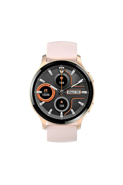 Smart Vibe Έξυπνο ρολόι Super AMOLED WiX™ GRANDE 1,43" Infinity Vision, Κλήσεις Bluetooth, Φωνητικός βοηθός, Χρυσό