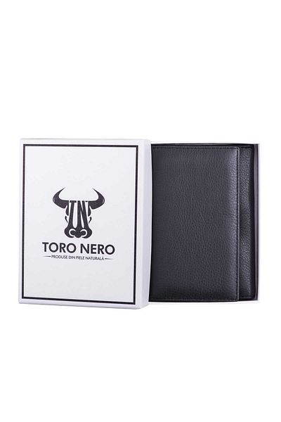 Toro Nero Women's Wallet Made Of Genuine Leather, Black Boss Lady