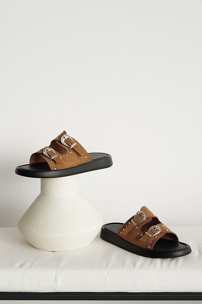 Meral Özgenç Studded Slippers